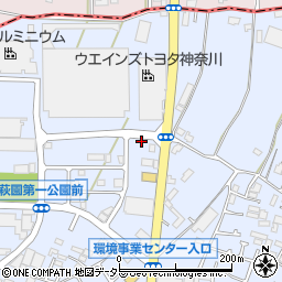 神奈川県茅ヶ崎市萩園3818周辺の地図