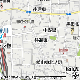 愛知県一宮市木曽川町黒田往還東82-1周辺の地図