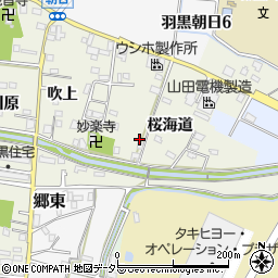 愛知県犬山市羽黒桜海道56周辺の地図