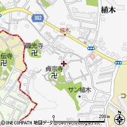 神奈川県鎌倉市植木662-17周辺の地図