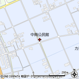 中南公民館周辺の地図