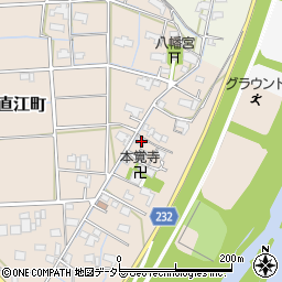 岐阜県大垣市直江町483周辺の地図