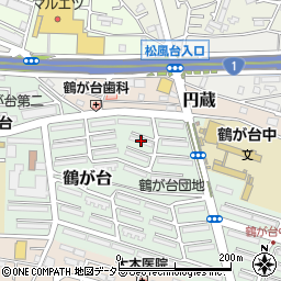 神奈川県茅ヶ崎市鶴が台7-5周辺の地図