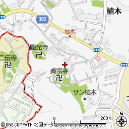 神奈川県鎌倉市植木662-11周辺の地図