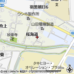 愛知県犬山市羽黒桜海道75周辺の地図