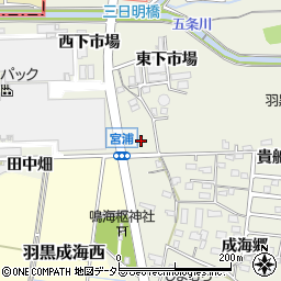 愛知県犬山市羽黒宮浦周辺の地図