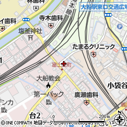 ホンダウィング鎌倉周辺の地図