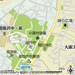 小栗判官墓周辺の地図