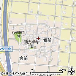 愛知県一宮市田所周辺の地図