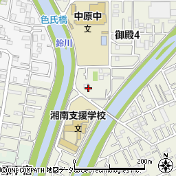 神奈川県平塚市御殿4丁目13周辺の地図