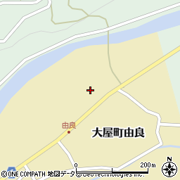 兵庫県養父市大屋町由良463周辺の地図