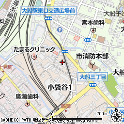 神奈川県鎌倉市小袋谷1丁目5周辺の地図