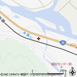 鳥取県東部広域行政管理組合　八頭消防署若桜出張所周辺の地図