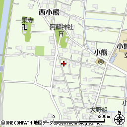 岐阜県羽島市小熊町西小熊1742周辺の地図