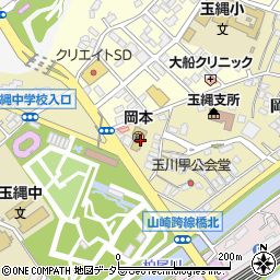 鎌倉市立　岡本保育園周辺の地図