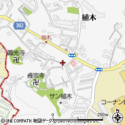 神奈川県鎌倉市植木582-1周辺の地図