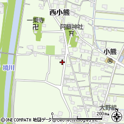 岐阜県羽島市小熊町西小熊3249周辺の地図