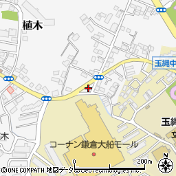 神奈川県鎌倉市植木259周辺の地図