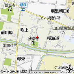 愛知県犬山市羽黒桜海道39-13周辺の地図