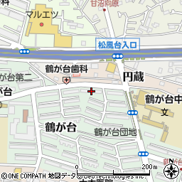 神奈川県茅ヶ崎市鶴が台7-4周辺の地図