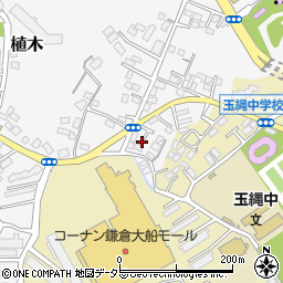 神奈川県鎌倉市植木243周辺の地図