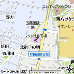 愛知県一宮市木曽川町黒田西森起周辺の地図