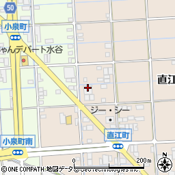岐阜県大垣市直江町169周辺の地図