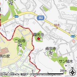 圓光寺周辺の地図