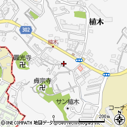 神奈川県鎌倉市植木575周辺の地図