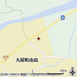 兵庫県養父市大屋町由良484周辺の地図