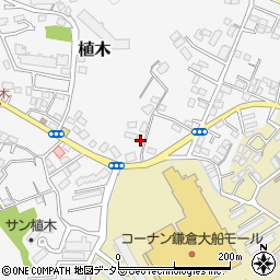 神奈川県鎌倉市植木287-2周辺の地図