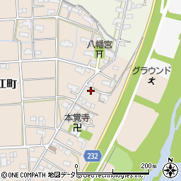岐阜県大垣市直江町476周辺の地図
