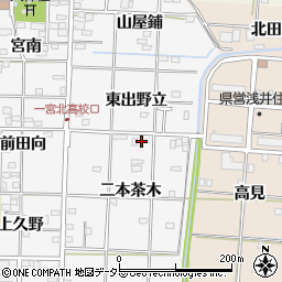 愛知県一宮市笹野二本茶木32周辺の地図