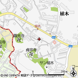 神奈川県鎌倉市植木561周辺の地図