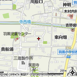 愛知県犬山市羽黒西向畑周辺の地図