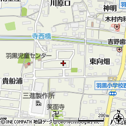 愛知県犬山市羽黒（西向畑）周辺の地図