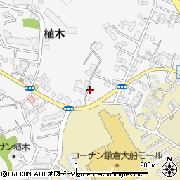 神奈川県鎌倉市植木265-12周辺の地図