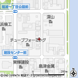 日本東杭周辺の地図