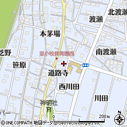 愛知県一宮市木曽川町里小牧道路寺144周辺の地図