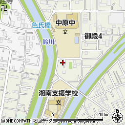 神奈川県平塚市御殿4丁目13-25周辺の地図