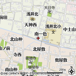 愛知県一宮市浅井町大野南一色31周辺の地図