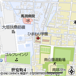 大垣市役所　ひまわり学園周辺の地図