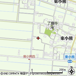 岐阜県羽島市小熊町東小熊周辺の地図
