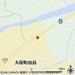 兵庫県養父市大屋町由良485周辺の地図