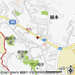 神奈川県鎌倉市植木576周辺の地図