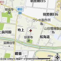 愛知県犬山市羽黒桜海道39-25周辺の地図