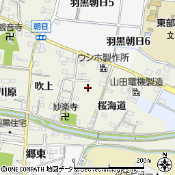愛知県犬山市羽黒桜海道34周辺の地図