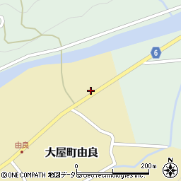 兵庫県養父市大屋町由良1216周辺の地図