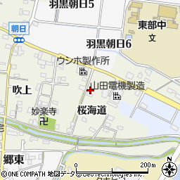 愛知県犬山市羽黒桜海道32周辺の地図