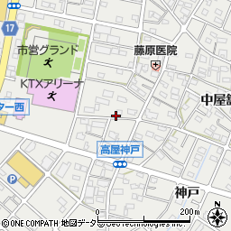 愛知県江南市高屋町清水142周辺の地図